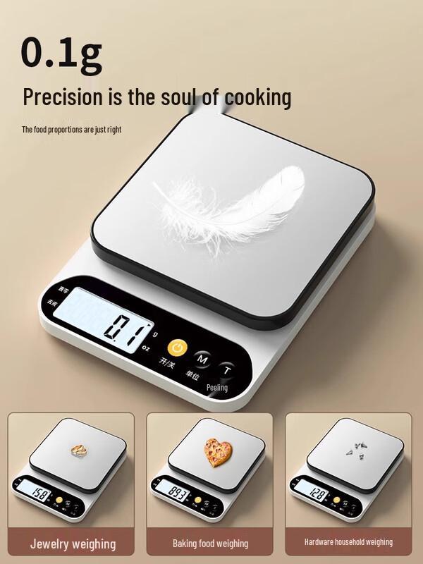 Zhaoran Hochpräzise Digitale Küchenwaage aus Edelstahl