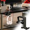 Desk Purse Holder Aluminum Stocking Hook For Mantle Multi Purpose Portable Desk Bag Hangers For School Apartment Businesses