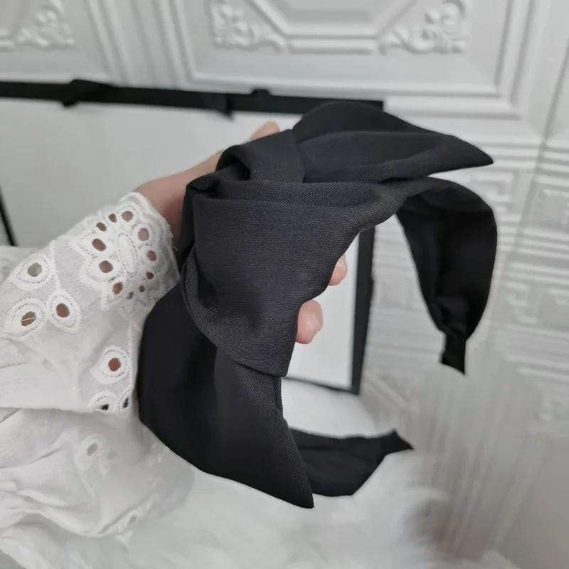 

Заколка для волос Бант Повязки на голову Винтажная Повязка с широкими полями Заколки и клипсы для волос Аксессуары для волос для женщин чёрный
