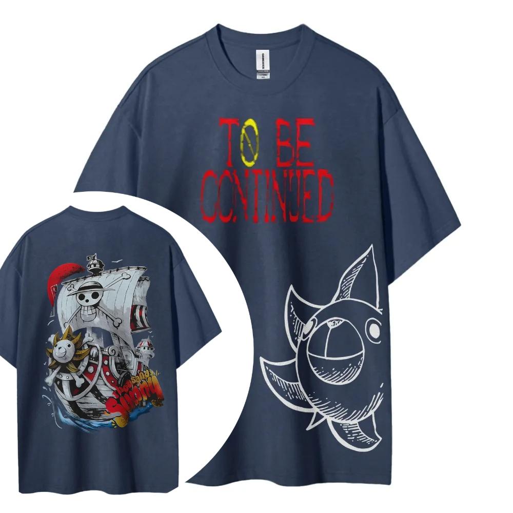 ONE PIECE Bedrucktes Kurzarm-Freizeit-Sommerkleidung Herren Bequeme Kleidung Herrenbekleidung Kurzarm-Halbarm-Oberteil