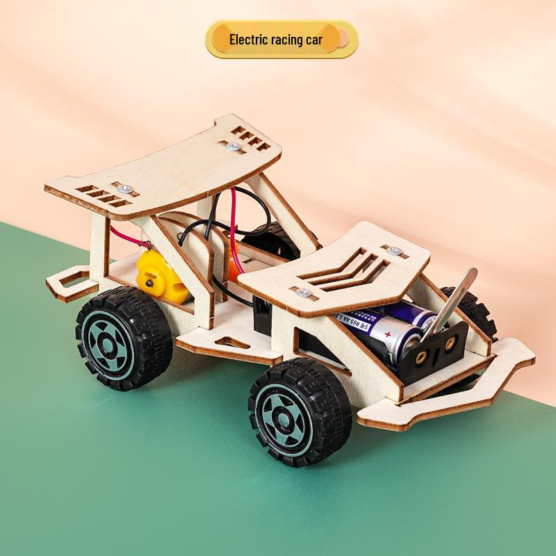 DIY Electric Racing Car Model Kit for Primary School STEAM Education