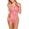 Γυναικεία εσώρουχα Deep V Lace Teddy One Piece Babydoll Mini φορμάκι