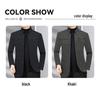 2025 Autumn/Winter Men's Wool Coat for Middle-Aged and Elderly – Business Casual Dad Style, High-Quality Outerwear.