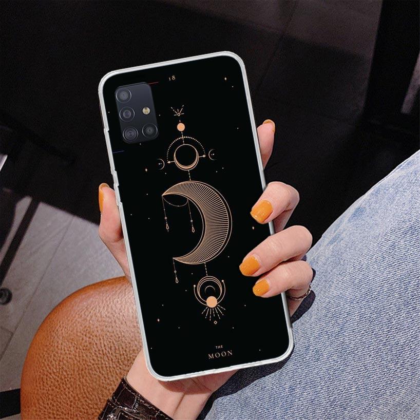 Moon Mystery Totem Witche Phone Case For Samsung Galaxy A52 A32 A22 A12 A51 A31 A50S A30S A20S A10S Note 20 Ultra 10 Plus S10 A7