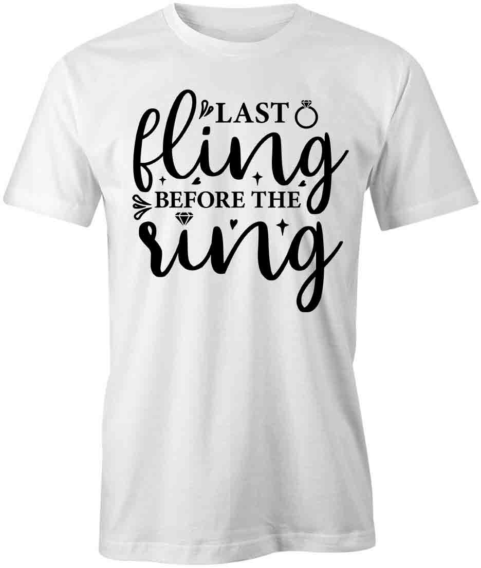 LAST FLING BEFORE THE RING TShirt Tee Short-Sleeved Cotton WEDDING S1WSA3331 XXL