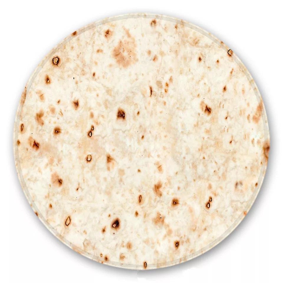 Flatbread Pancake Blanket Indian Fly Cake Blanket Burrito Office Nap Air Conditioning Comforter Cover Leg Shawl