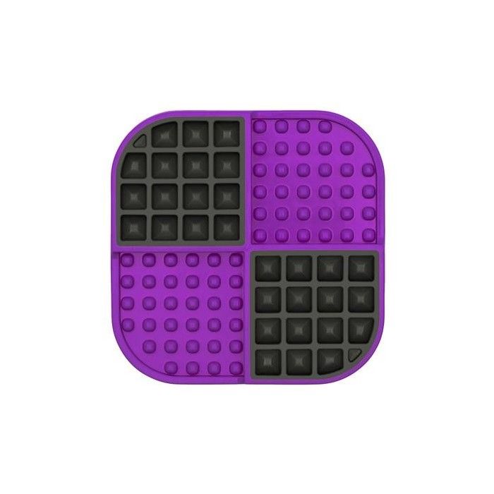 Tapis à lécher - LICKIMAT - Slomo - Orange - Pour chiens moyens - Silicone non-toxique