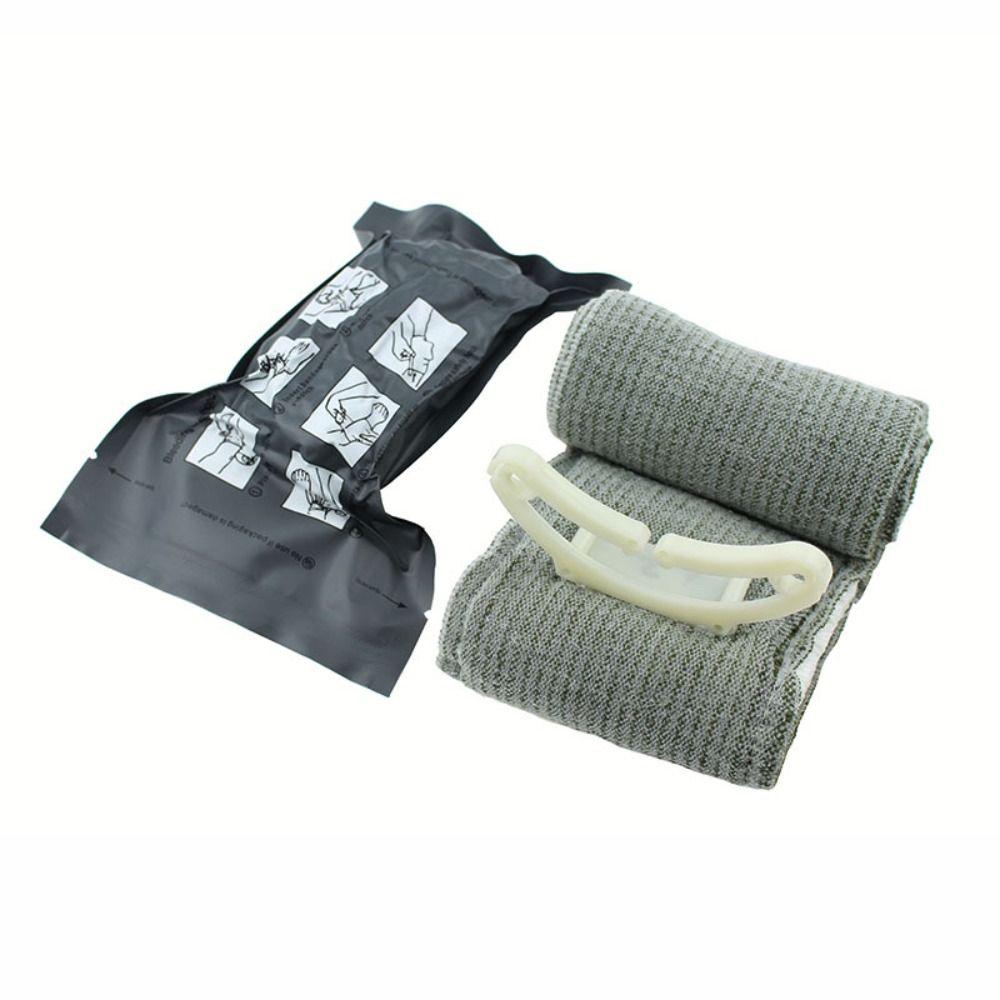 Green Stripe Pressure Trauma First Emergency Kit Quick Clotting Gauze Pressure Bandage  Blood Stop