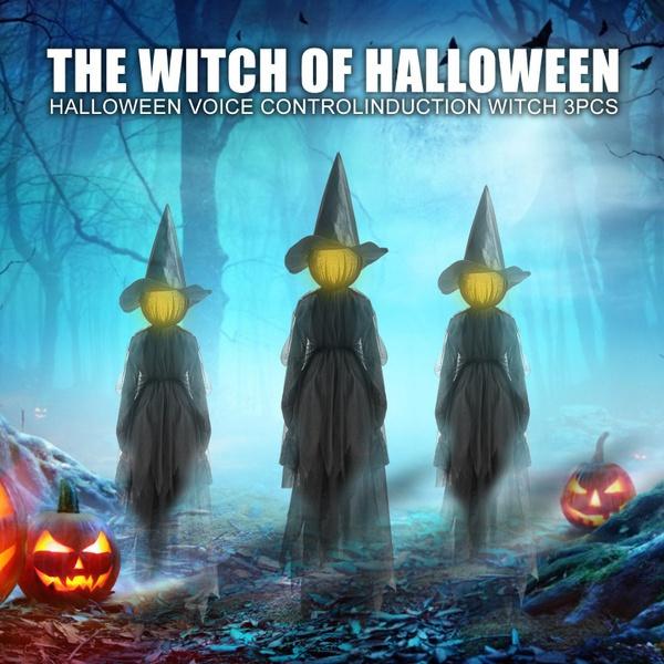 Halloween cu control vocal prin inducție luminoasă 1 persoane ținându-se de mână Fundaluri pentru petrecerea găinilor de vrăjitoare Decorare pentru petrecerea de aniversare de Halloween