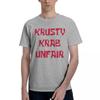 Krusty Krab Unfair 100 Cotton Casual Breathable Confortable Man Mens TShirts Funny Shirt