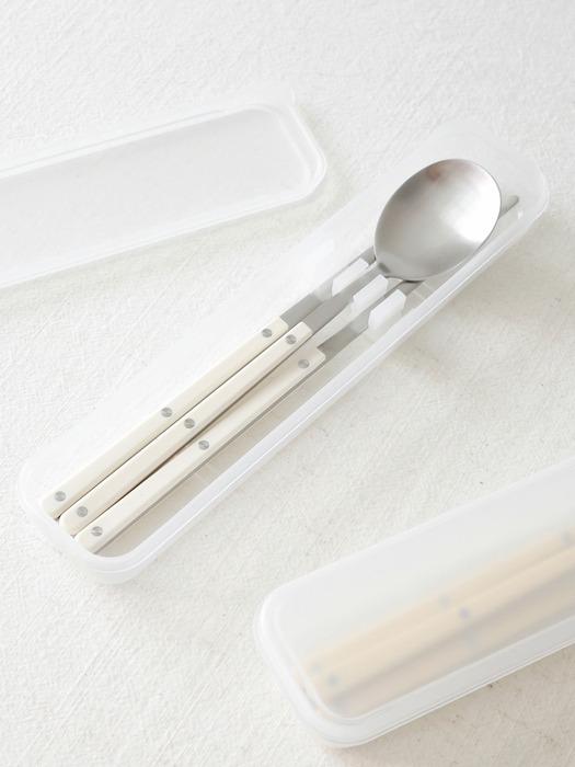 Kamomekitchen Kamome Kitchen Heybe Spoon Set + Adult Spoon Case buttercream