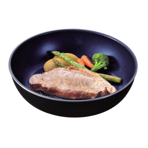 PEARL METAL Luxpan 26cm Removable Handle Frying Pan, Induction Compatible, Blue Diamond Coat, Black (Handle Sold Separately), HB-2437