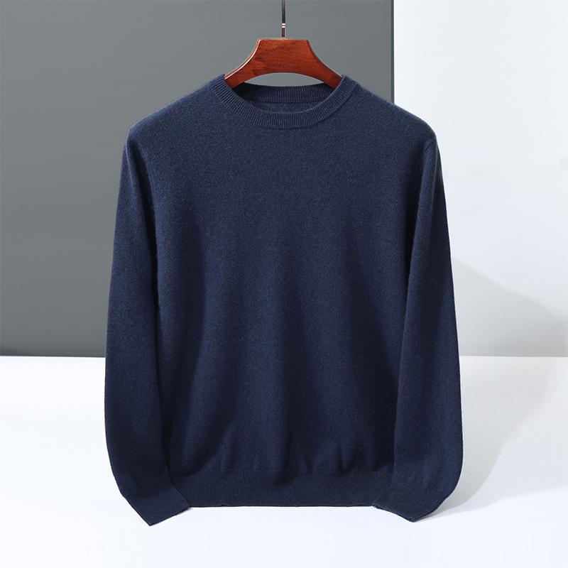 Cashmere sweater crew neck sweater loosely knitted new inner wool sweater