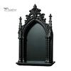 Dark Academia Room Decor Gothic Wall Shelf, Vintage Floating Shelf for Bedroom And Living Room, Matte Black Decorative Display Wall-Mounted Rack with