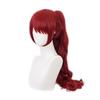Costume for Women Synthetic Fiber Dark Red Wig - Cherry Red Ponytail Costume Cosplay Accessories