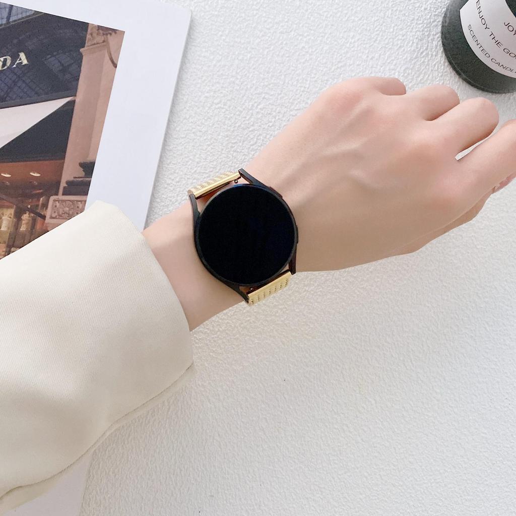 Nerezový pásek pro Samsung Galaxy Watch 4 5 6 Classic 40 46 mm 42 mm 43 47 mm Milánský pásek na hodinky pro chytré hodinky Gear S3 Huawei Watch Gt 2