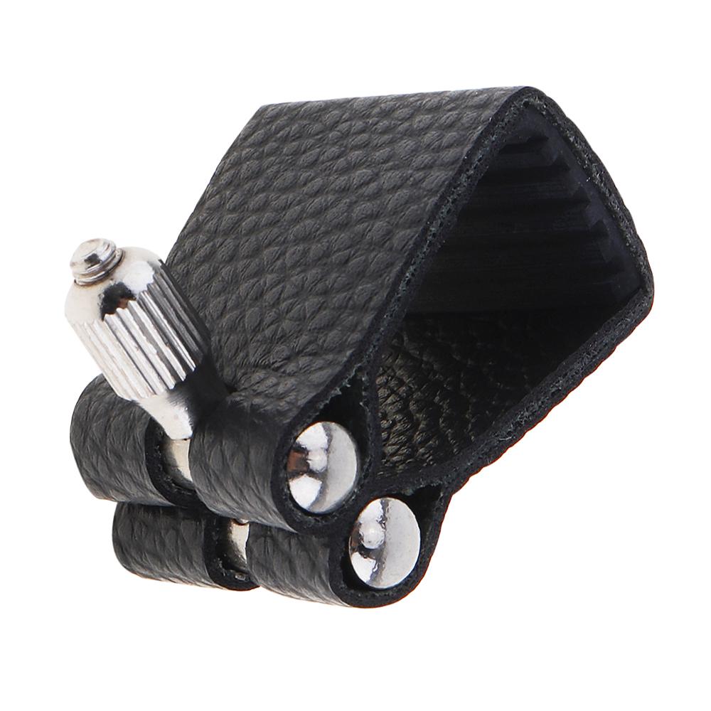 Cheap Durable Artificial Leather Ligature Alto Sax Mouthpiece Clip Down