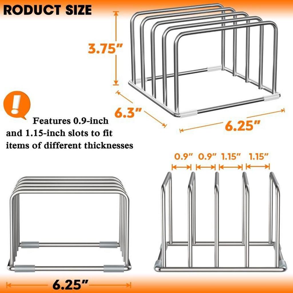 Cutting Board Holder Stainless Steel Cutting Board Rack Kitchen Organizer For Chopping Board Kitchen Storage Organization Rack
