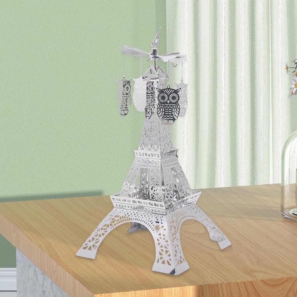 Figurine Rotating Candlestick Tabletop Centerpiece Wedding Gift Elegant
