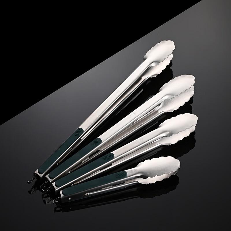 Qianxing Thickened 304 Stainless Steel Food Tongs