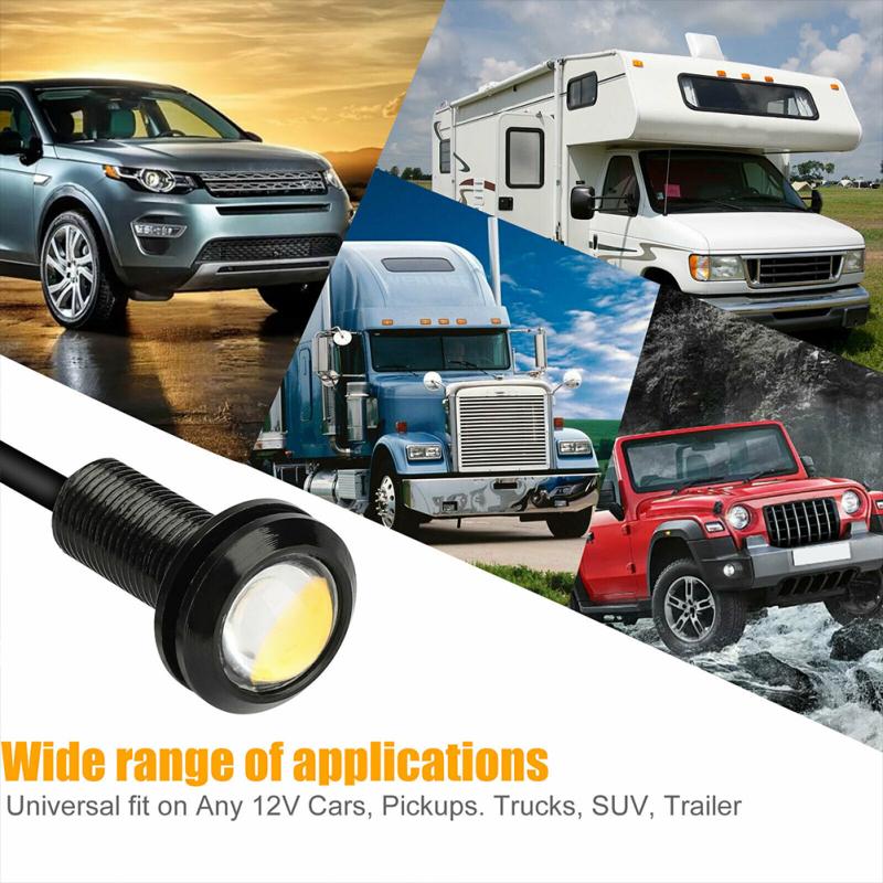4 Pcs Led Front Grille Marker Lights 300lm 3w Amber Color Lamp Compatible For Chevrolet Colorado
