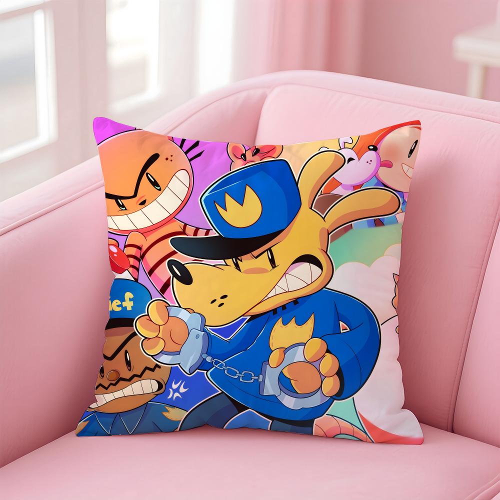 Poszewka na poduszkę Anime D-Dogman do domu i samochodu, wielofunkcyjna - Dwustronna, Miękka i Trwała do codziennego użytku