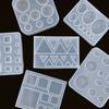 Cute Beads Cube Triangle Silicone Mold For Jewelry Earrings Pendant Making Resin UV Epoxy Resin Molds Crafts DIY Tool
