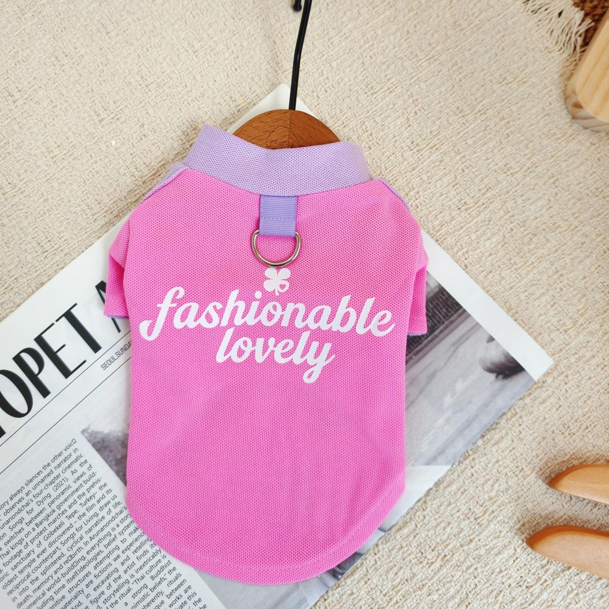 

Spring New Style Pet Dog and Cat Lightweight Breathable Sporty Clothes for Small Dogs - Two-legged Clothes 2XL рожевий червоний колір