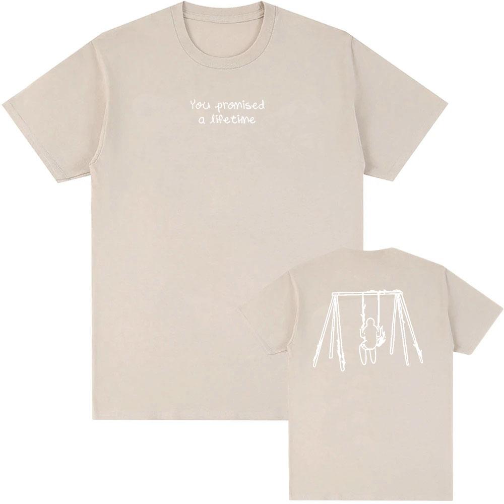 Myles Smith SOLO Tshirts You Promised A Lifetime Letter Print T-shirt Cotton Short Sleeve Tees Unisex Streetwear Graphic