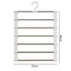 Multi-Layer Pants Hanger Hook Stainless Steel Hook Foldable Space Saving Organizer Wardrobe Storage Trousers Hooks Home Supplies
