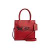 Cally 17 Horse And Carriage Print Leather Tote Bag Women Tote Bags Red C2184-IMFFL