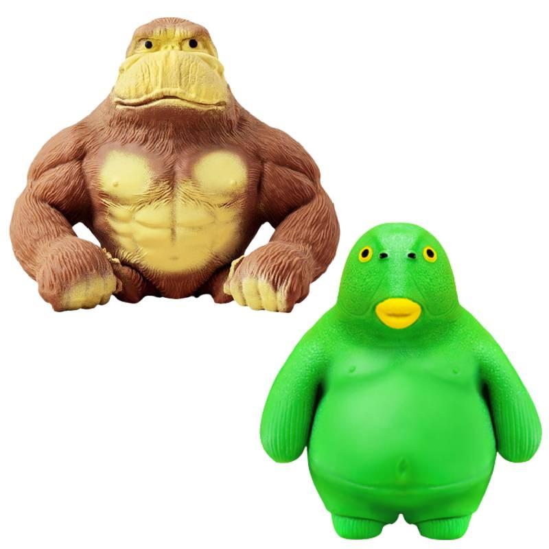 Creative King Toy Stress Relief Cartoon Soft Rubber Sand Sculpture Funny Decompression Doll