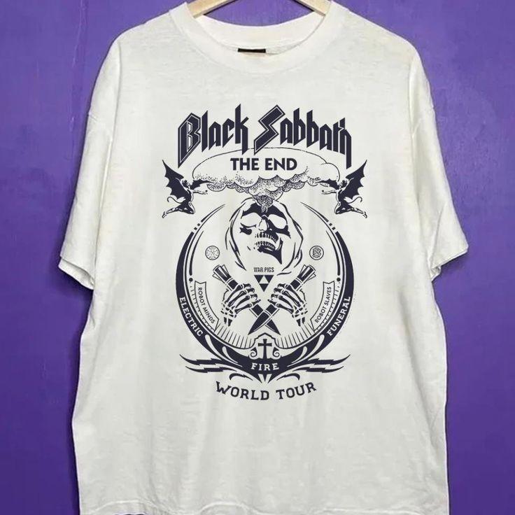 Vintage Black Sabbath The End Tour T-Shirt Full Size FL0899 Unisex T-Shirt XXXXL