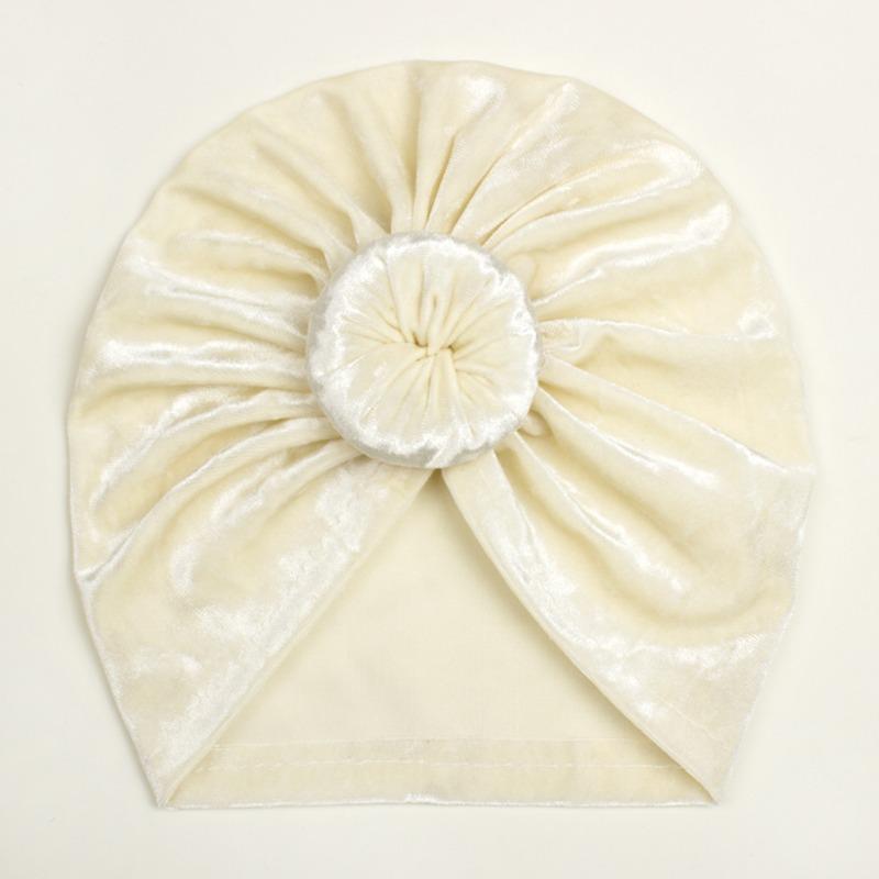 Autumn and winter baby new skin-friendly golden velvet hat, children's soft and delicate pullover hat, baby hat