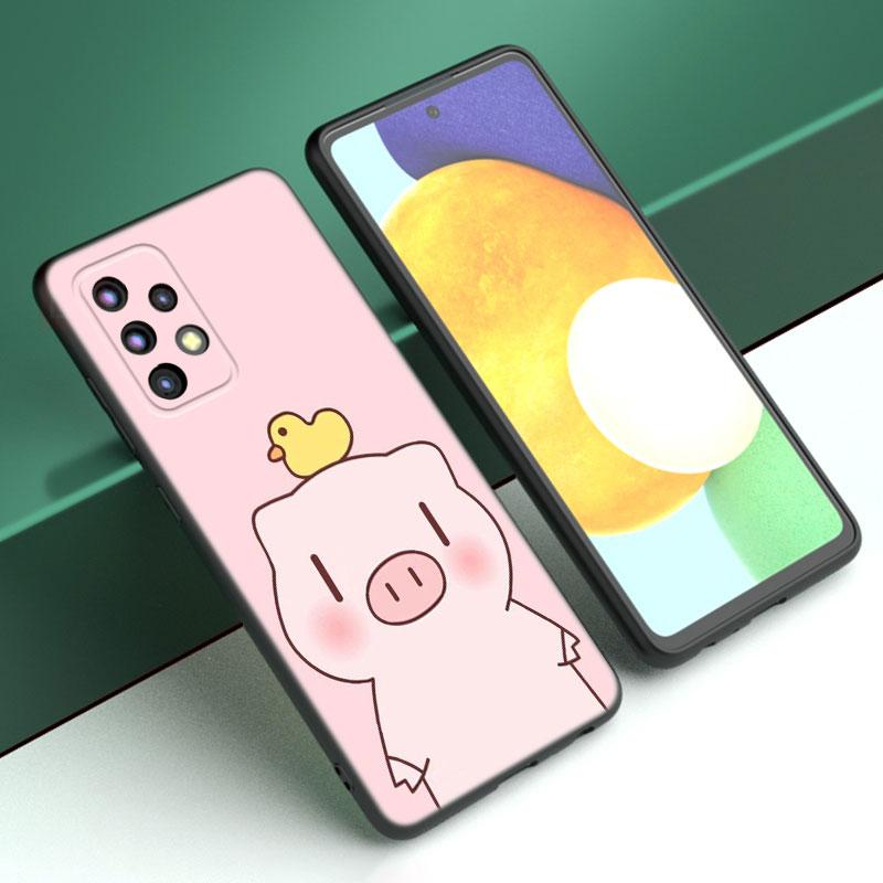 Custodia per telefono Maiale Rosa Divertente Per Samsung A04 A21 A30 A50 A52 S A13 A14 A22 A23 A32 A53 A73 5G A11 A12 A31 A33 A51 A70 A71 A72