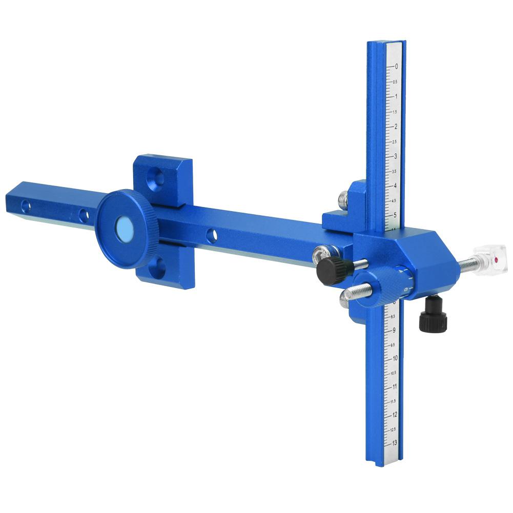 Aluminum Alloy Archery Bow Arrow Sight for Recurve Bows with Scale Shooting Hunting Accessoryblue