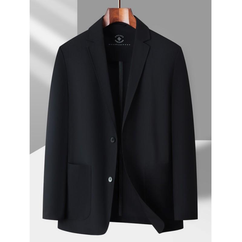 Men's Waffle-Weave, UV-Protective, Non-Iron, Ice-Silk Blazer—High-Stretch, Casual, Slim-Fit, Formal Suit Jacket