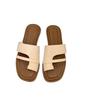 One-word set of toe slippers women's summer new Korean version retro simple one-word slippers one-pedal Roman sandals