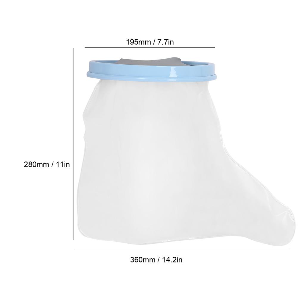 36cm Adult Foot Cast Covers Water Resistant Elastic Shower Cast Protector for Foot