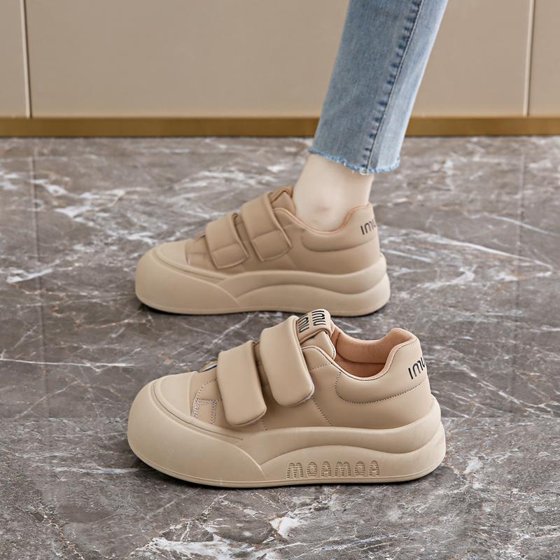 Sports platform shoes new spring and autumn muffin pregnant women Velcro casual board shoes 34