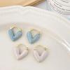 LATS 2024 New Arrival Love Heart Hoop Earrings for Women Small and Delicate Fashion Accessories Elegant Trend Zircon Party Gift