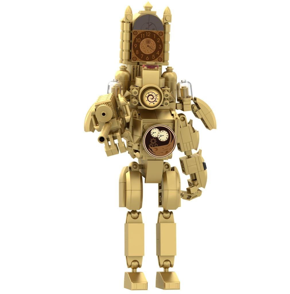 Hot New A Series of Skibidi Toilet Man Drill Male Titan Man Female TV Personality Building Blocks Set Toy for Kids New Year Gift