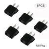 5pcs 110V To 220V Conversion Adapter Plugs Travel Adapter Converter