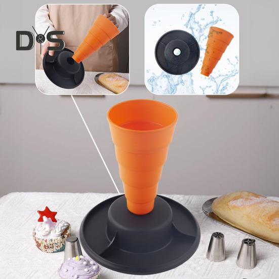 Soporte para Manga Pastelera de Plástico Soporte para Manga Pastelera para Kit de Decoración de Pasteles Organizador de Herramientas de Repostería para Mangas Pasteleras