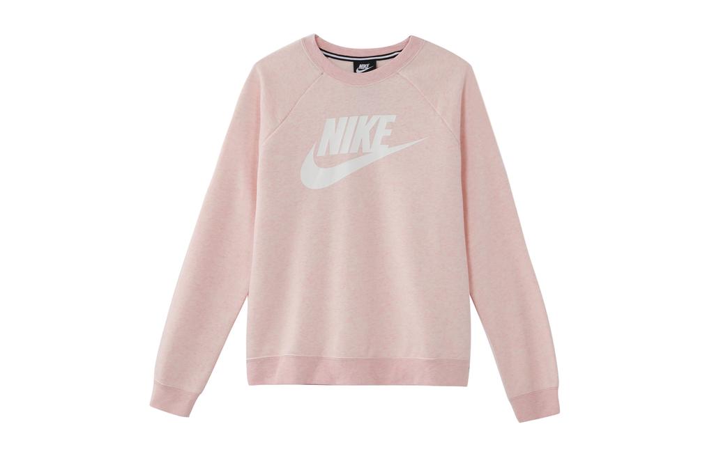 Nike Sweatshirts Women's Pink Crew Neck Moderate Regular CI1178-646