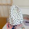 Schoolbag Korean Version of Small Fresh Polka Dot Schoolbag for Girls In Junior High School, Simple and Cute Student Backpack, High Value Fashion 