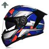 ORZ-B09 Motorcycle Helmet, Open Face Helmet, Large Tail Wing, Motorcycle Riding, Double Mirror Full Face Helmet
