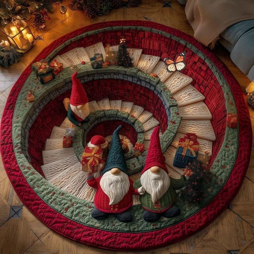 2D Flat Printed Christmas Rug Non-Slip Christmas Doormat Xmas Home Decor  Christmas