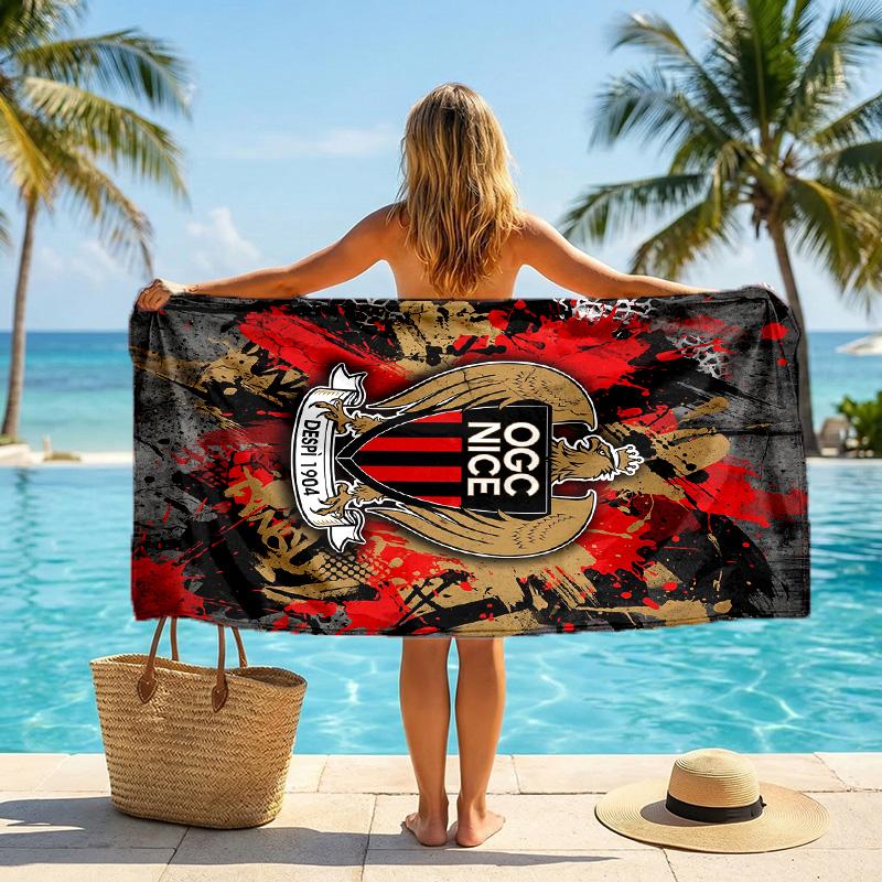 OGC Nice FC print Quick Dry Beach Towel Microfiber Absorbent Portable Travel Swimming Towel