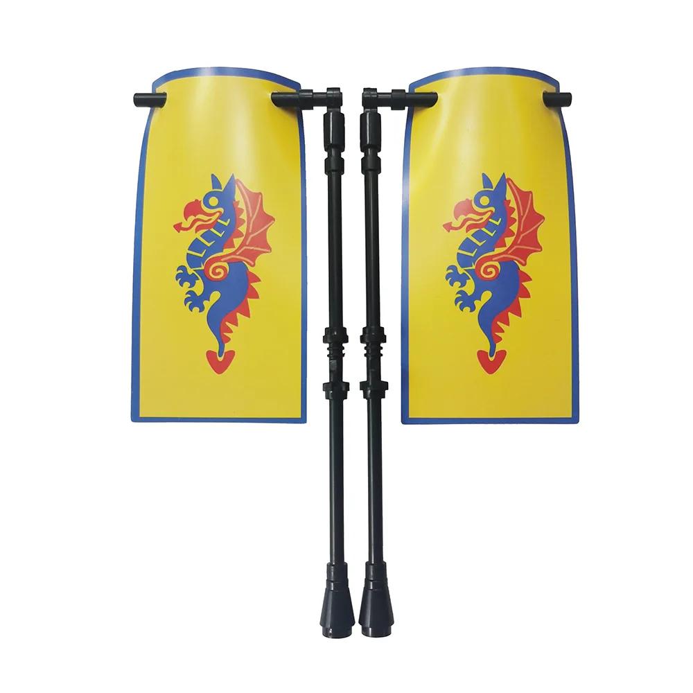 Średniowieczny Zamek Rycerz Legion Flaga Klocki Wojskowa Postać Krzyżowcy Flagi Gondor Starożytny Święte Cesarstwo Rzymskie Zabawka